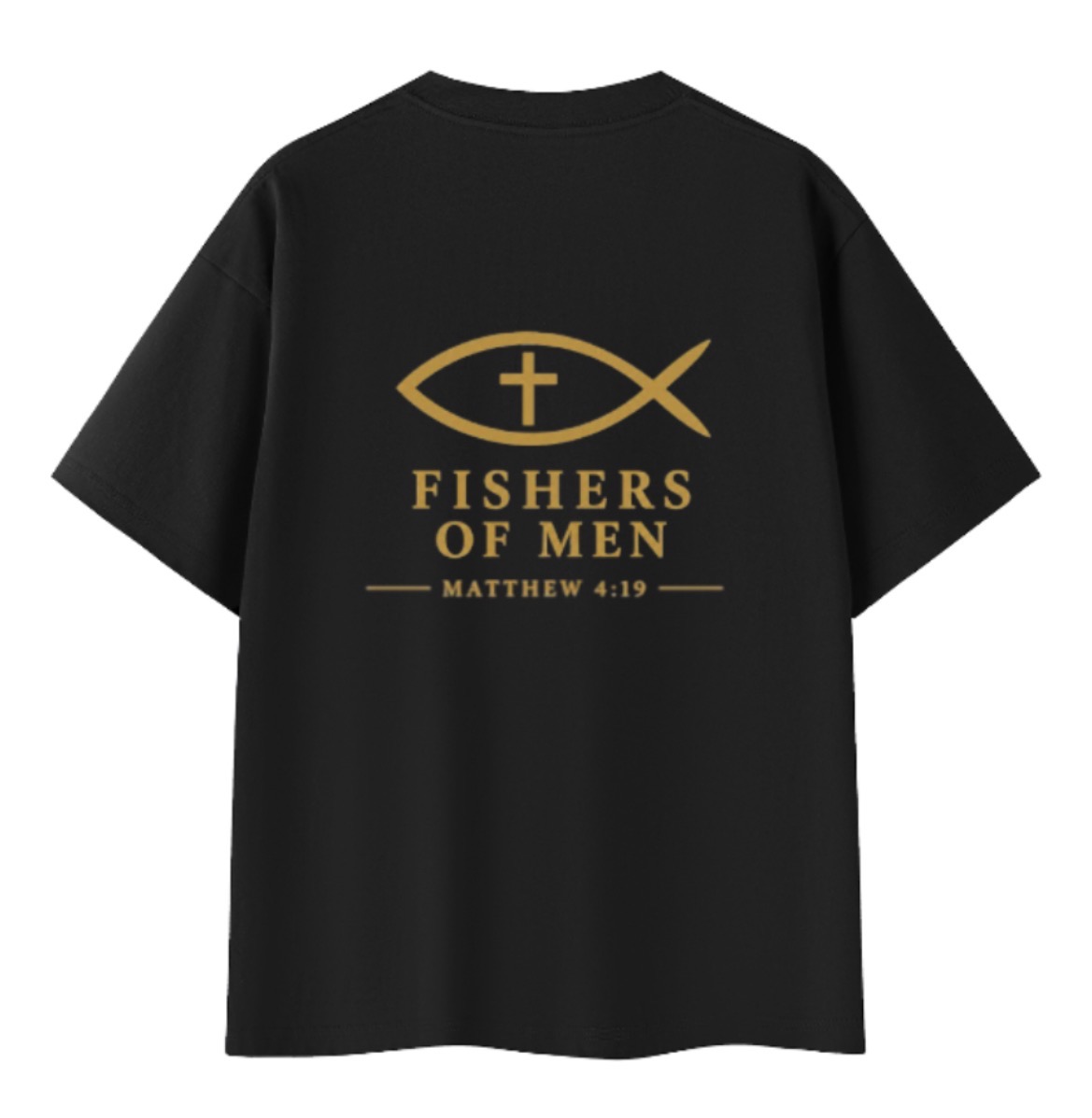 Fishers of Men Tee Black Back