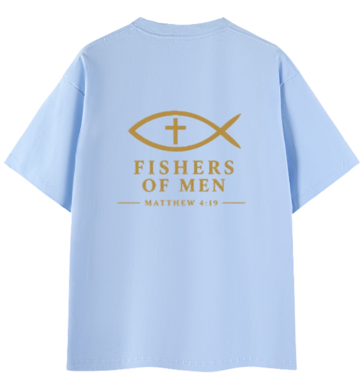 Fishers of Men Tee Blue Back