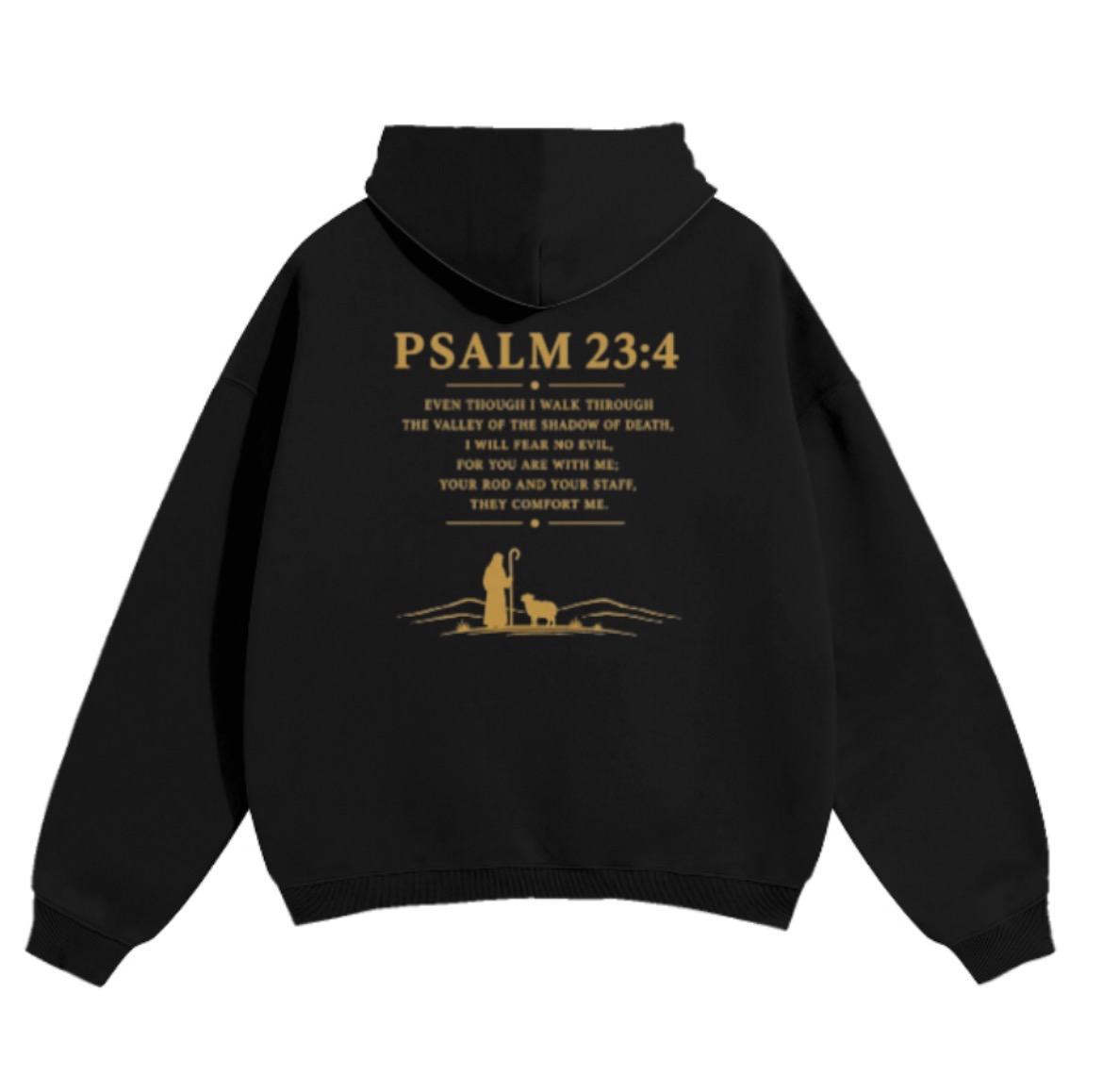 Psalm Hoodie Black Back