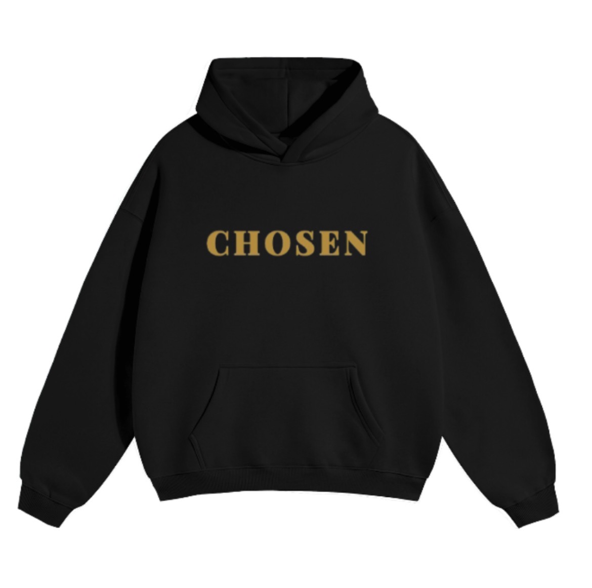 Psalm Hoodie Black Front