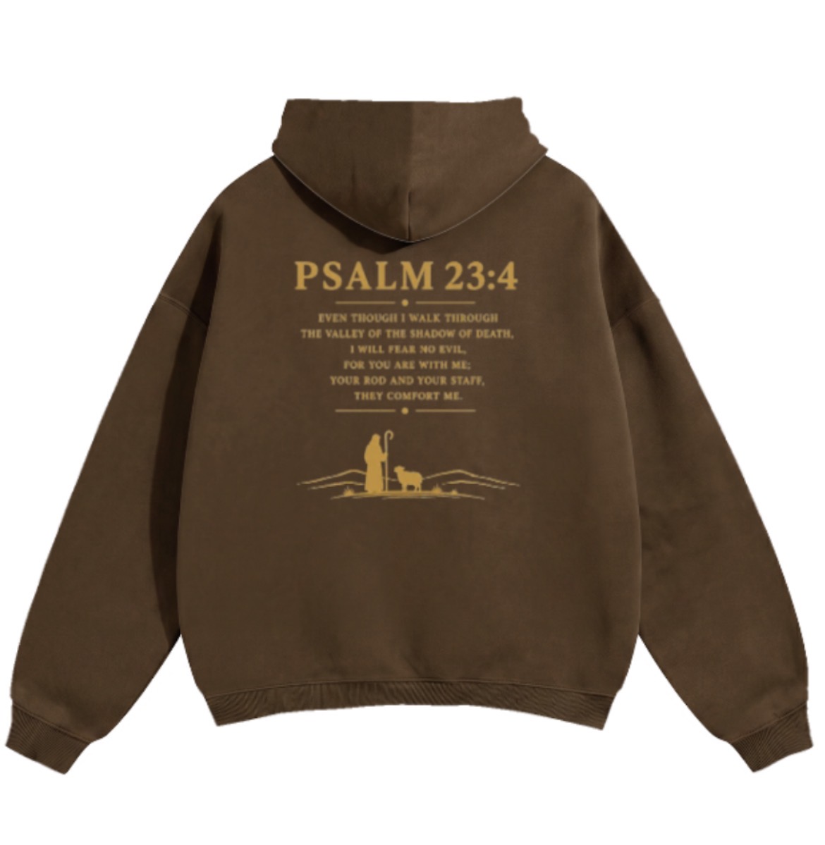 Psalm Hoodie Coffee Back
