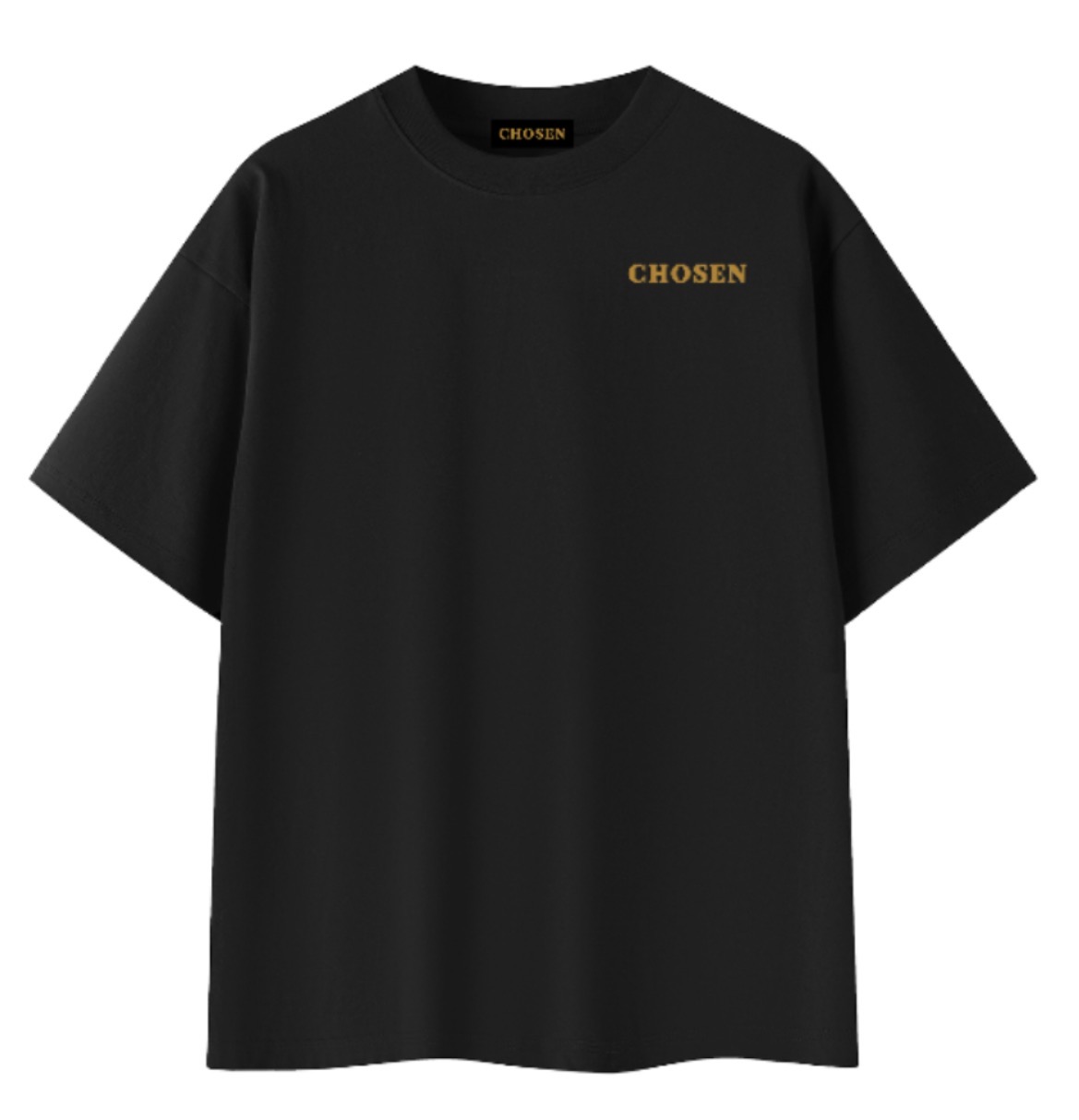 Psalm 23:4 Tee Black Front