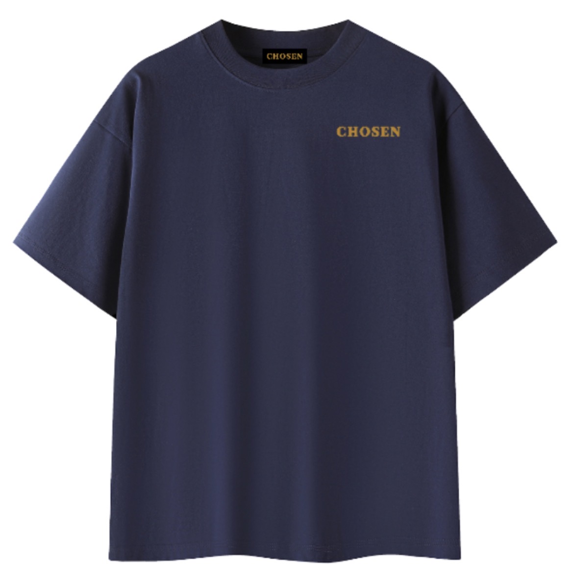 Psalm 23:4 Tee Navy Front